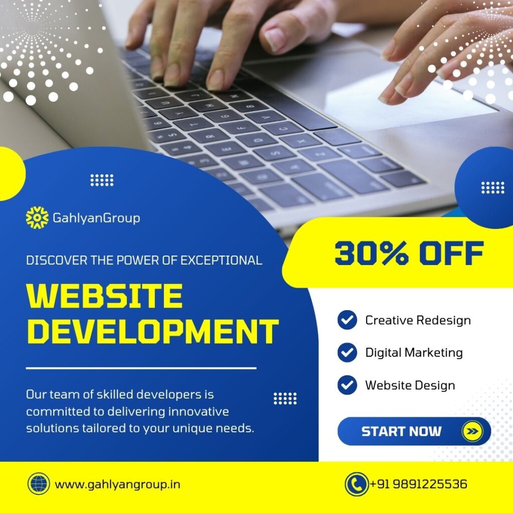 Affordable Website Development Services in Faridabad GahlyanGroup